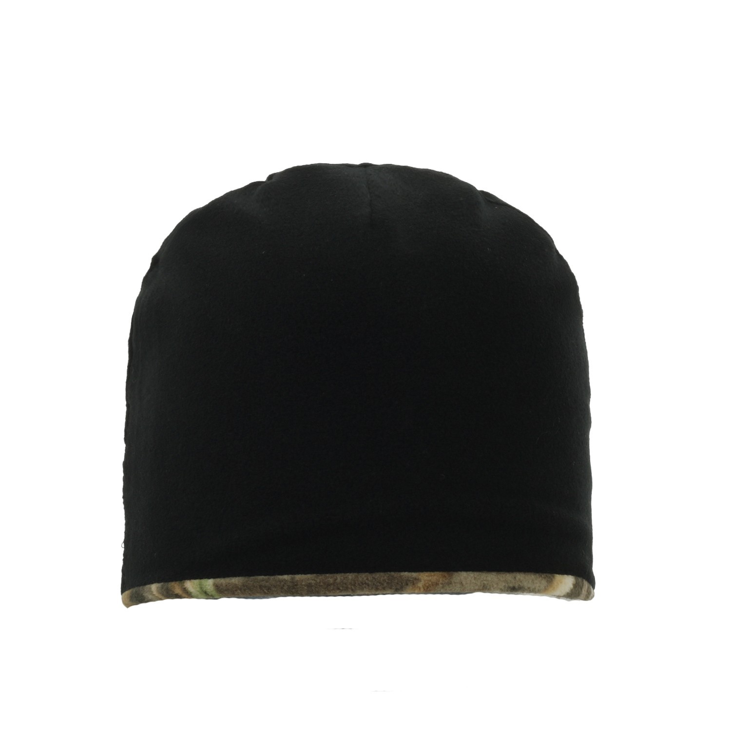Realtree Max-5 Reversible Fleece Beanie Camo Black Hunting Winter Hat
