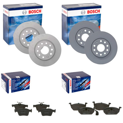 BOSCH BREMSSCHEIBEN + BELÄGE VORNE + HINTEN passend für SEAT LEON 5F auch SC ST
