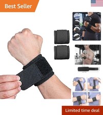 2 Pack Wrist Brace Adjustable Wrist Support Wrist Straps for Fitness Weightli...