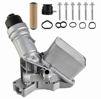 MUNIK 11428583895 Aluminium Engine Oil Cooler Filter Housing Assembly Compati...