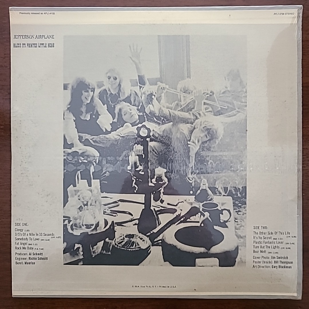 SEALED Jefferson Airplane Bless Its Pointed Little Head
