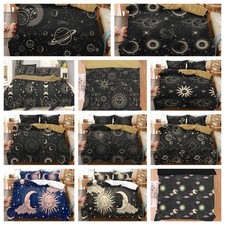 3D Moon Sun Stars Clouds Cartoon Quilt Cover Duvet Cover Comforter set