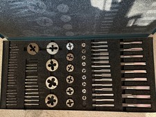 Greenfield tap and die set circa 1980s - excellent condition - 98 Complete