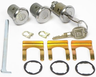 1968-69 Camaro 1967-68 74-78 Firebird Door and Trunk Lock Set with Late Style