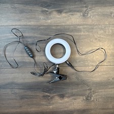4.5 in Dimmable LED Ring Light w/ Clip USB Powered Selfie Desk Light for Laptop