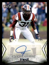 2018 Leaf Draft #BA-BF1 Brandon Facyson AUTO Virginia Tech Hokies