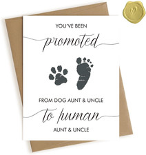 Pregnancy Announcement for Aunt and Uncle, Baby Announcement Card for Aunt and U