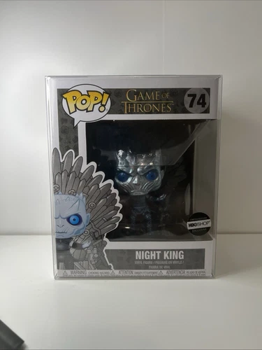 Game of Thrones Night King Metallic on Iron Throne #74 Funko POP! w/protector