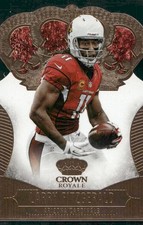 2013 Panini Crown Royale #56 Larry Fitzgerald Bronze (Die Cut Crown)