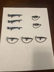 VINTAGE STAR WARS RIFLE LOT WEAPONS ACCESSORIES 8 PIECES ORIGINAL KENNER