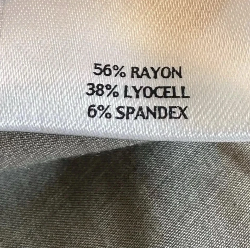 Calça social Eileen Fisher cetim calças creme champanhe festa grande moda - Imagem 4 de 4