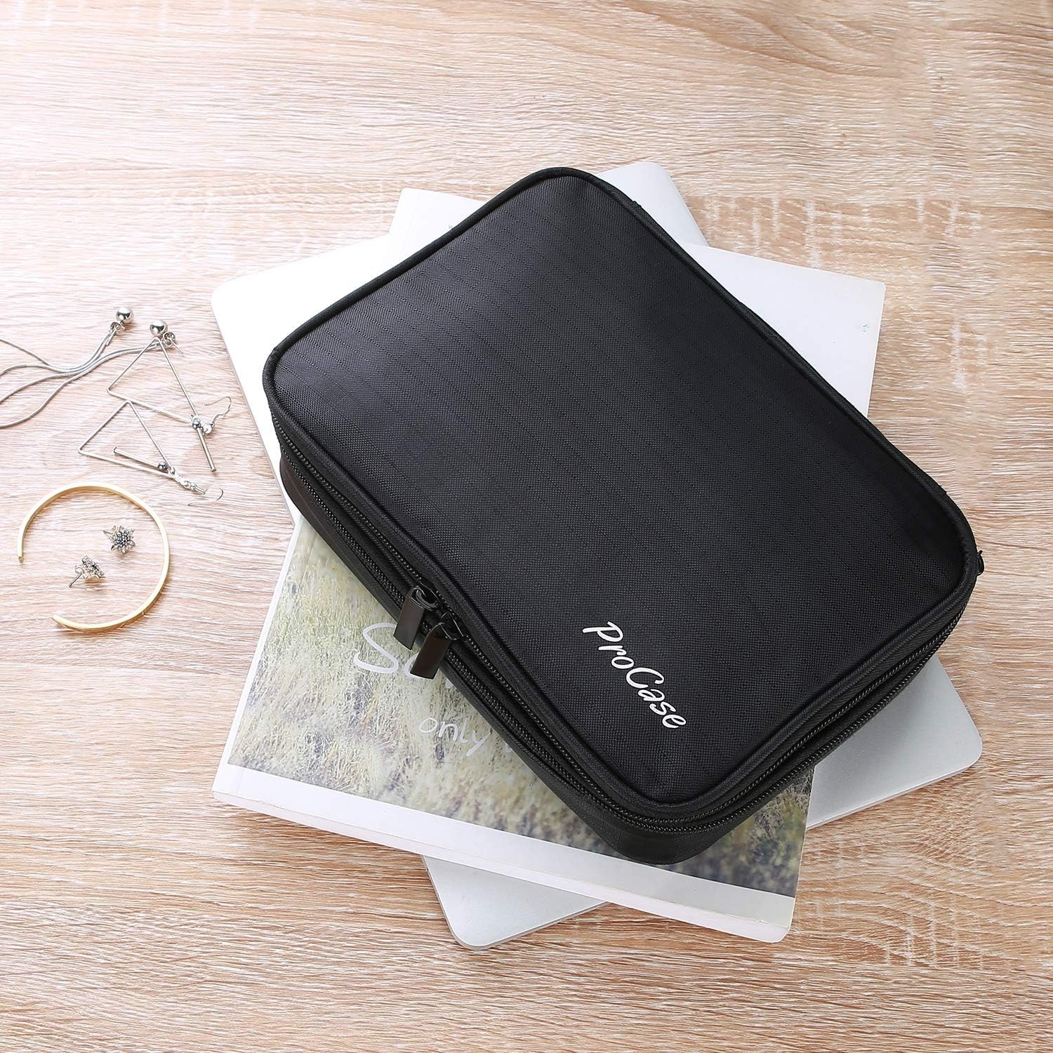 Rangement bijoux voyage ProCase double couche compact pour valise