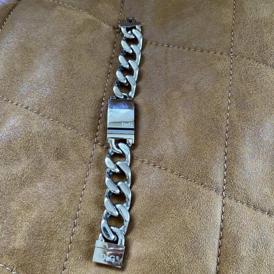 D＆G  ブレスレット Dolce&Gabbana Men D&G Bracelet 21.5cm Luxury Sleek Italian
