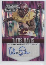 2015 Panini Prizm Collegiate Draft Picks Purple Flash 31/99 Titus Davis Auto 0w8