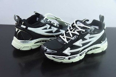 Off Arrow White Be Right Back Unisex Sneakers Black Lime