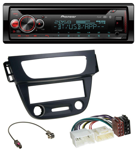 Pioneer MP3 DAB CD Bluetooth USB Autoradio für Renault Megane 3 09-14 schwarz - Bild 1 von 7