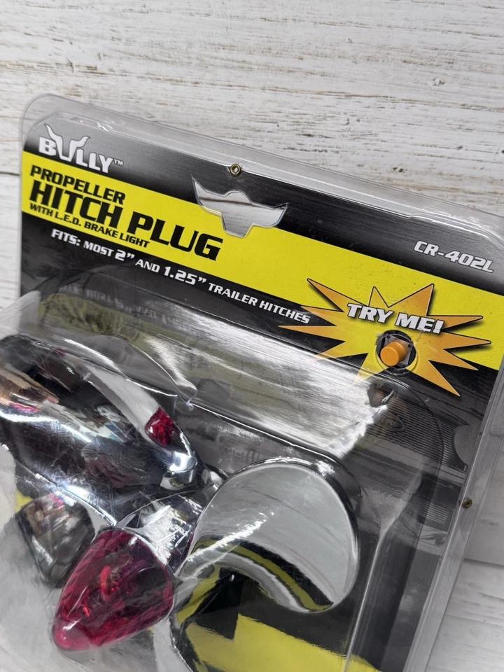 Propeller Hitch Cover with LED Light Bully NEW SEALED! CR-402L - Image 3 of 3