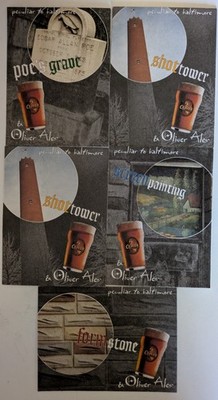 Peculiar to Baltimore Bar Restaurant Lot Of 5 Coaster Style Postcards Unused