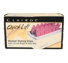Clairol Quick Lift Heated Styling Clips Model L-12 Vintage 90s NIB/Open Box