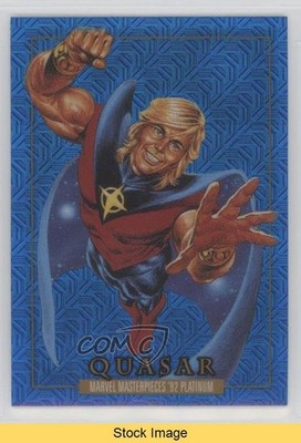 2024 Upper Deck Marvel Masterpieces '92 Blue Traxx Quasar #72 READ 1ci4