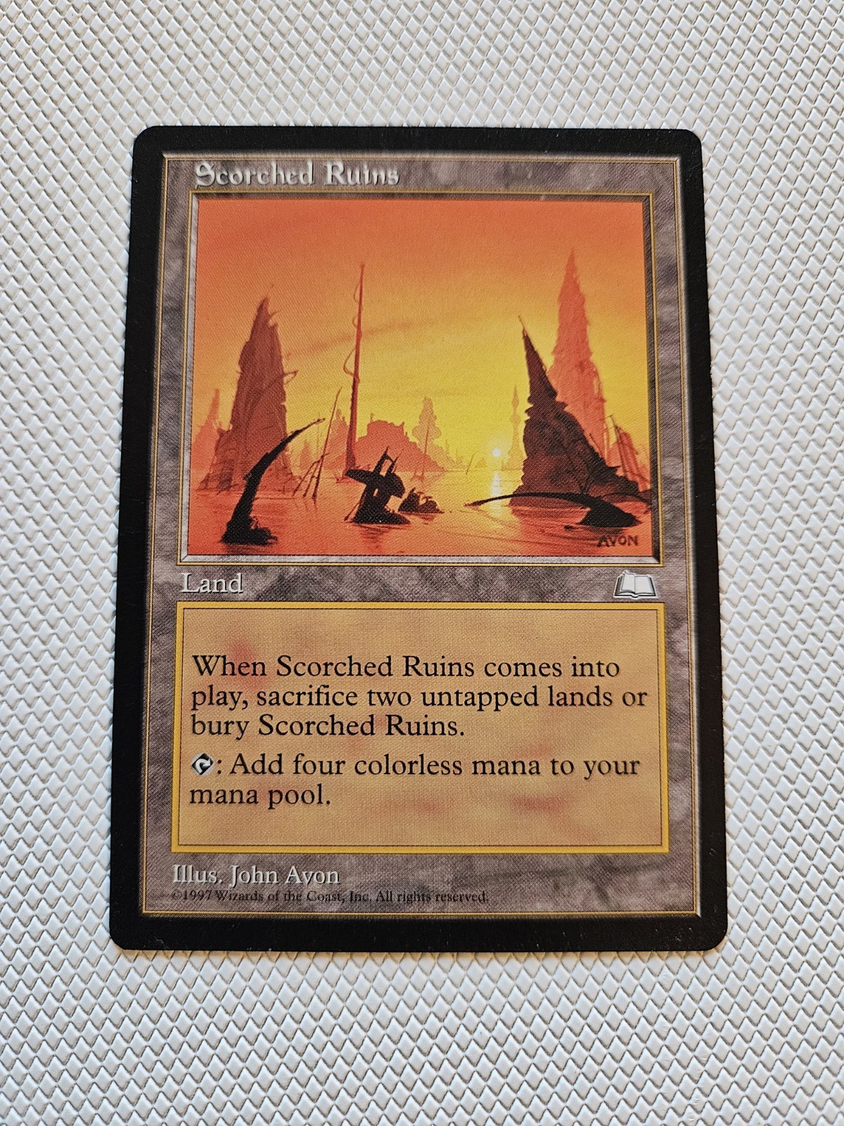 Scorched Ruins Weatherlight Lightly Played MTG 
