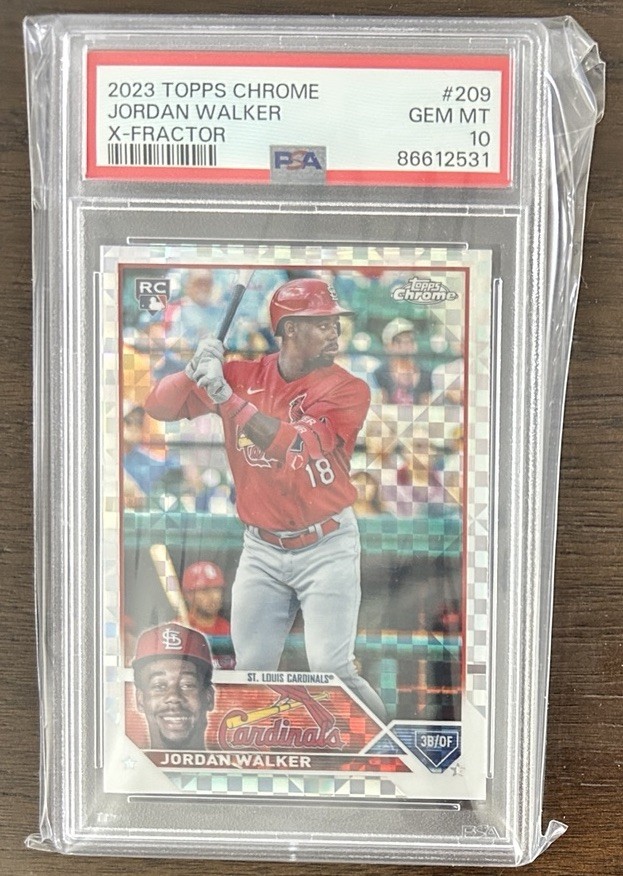 2023 Topps Chrome Jordan Walker #209 X-Fractor RC PSA 10
