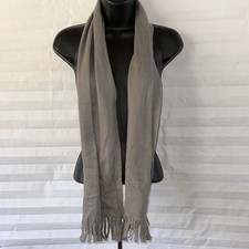 Unbranded Gray Fleece Scarf Warm Cozy Cold Weather Accessory