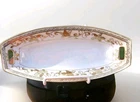 Vintage Hand Painted Gold And White Nippon Noritake 9.5" Celery Dish