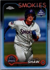 2024 Topps Chrome Pro Debut Matt Shaw #PDC-133 Refractor