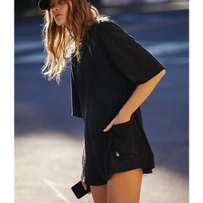 NWT FREE PEOPLE FP MOVEMENT Hot Shot Tee Romper Black Small