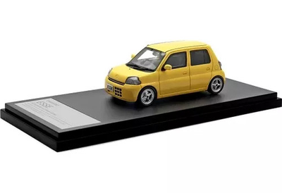 #ad Mini car 1 43 DAIHATSU ESSE ECO Low Down Custom 2006 Sunshine Yellow quot;High $155.95