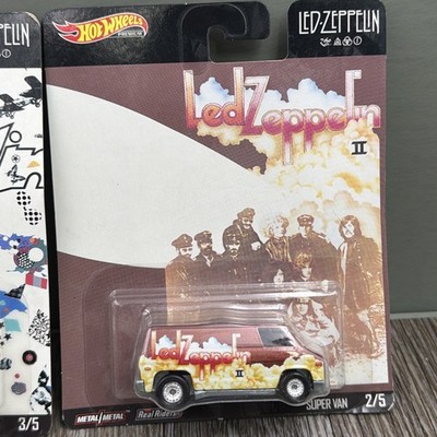 Hot Wheels Premium Led Zeppelin Pop Culture Set Of 5 Real Riders