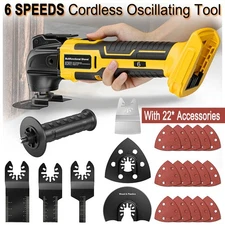 Cordless Oscillating Multi Saw Tool Sanding & Blade Accessories For Dewalt 20V
