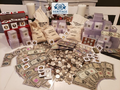 #ad ESTATE SALE FIND OLD US COINS GOLD .999 SILVER BARS BULLION RARE U.S. BILLS $46.99