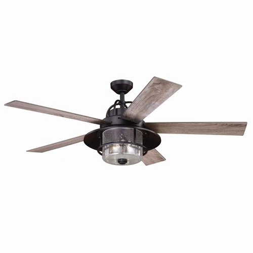 Vaxcel - Charleston 2-Light Ceiling Fan in Rustic Style 19.5 Inches Tall and 56 - Picture 1 of 4