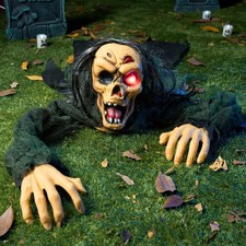 Halloween Zombie Groundbreaker Dekoration gruselig mit Sound und leuchtenden