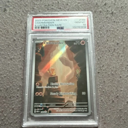 Pokémon Charmander Illustration Rare Holo PSA 10 Sv: Scarlet & Violet 151 #168