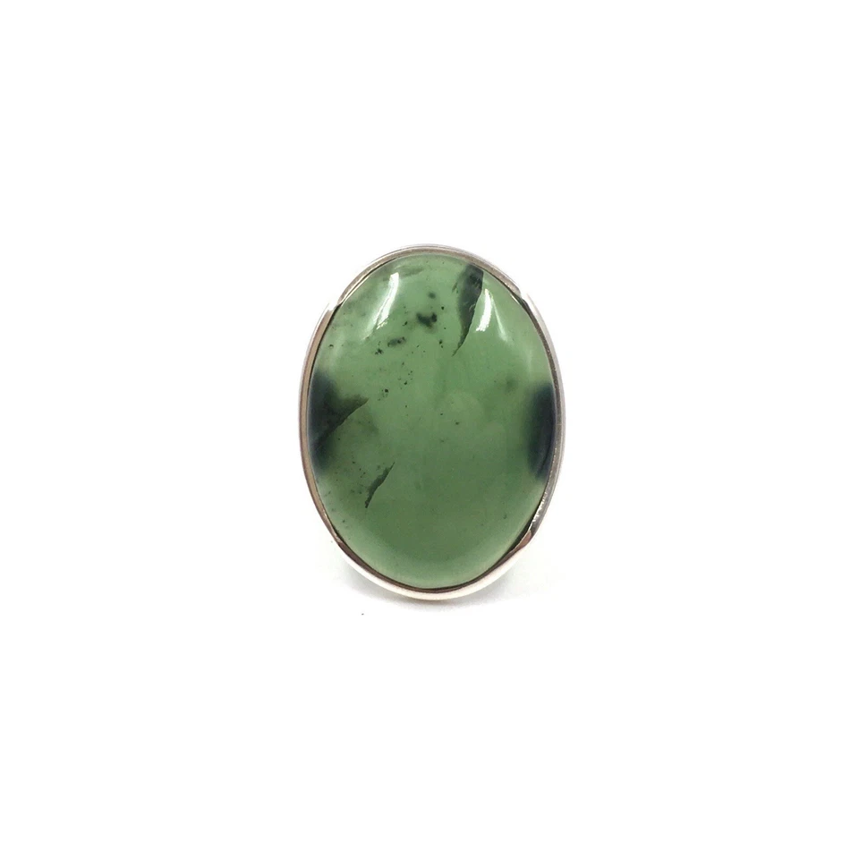 Anello uomo sigillo giada argento 925 gioiello verde argent gioielli da... - Immagine 3 di 4