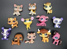   Littlest Pet Shop LPS Lot 12 Authentic And Fakes Dogs Cats Dachshand Husky  