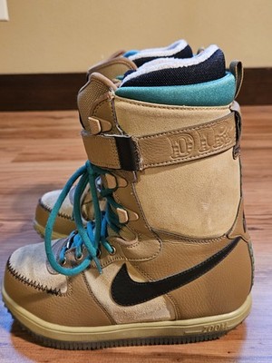 WOMENS NIKE ZOOM FORCE 1 ZF1 SNOWBOARD BOOTS 334842-201  DIRTY LIVIN  SIZE 7