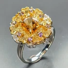Handmade Natural Citrine Ring 925 Sterling Silver Size 7 /R482350