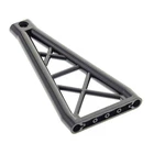 1x Lego Support 1x6x10 Black Crane Pillar Triangle Grid Set 9457 6223603 64449