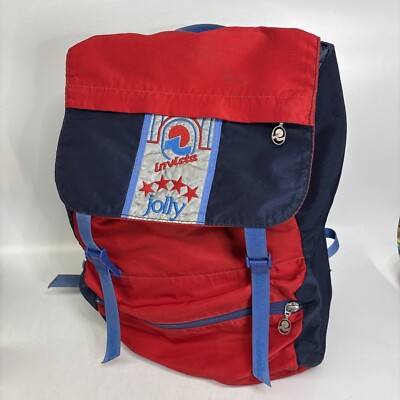 Zaino Jolly Invicta vintage anni 80 80's school backpack Rosso E