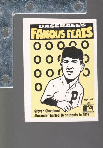 1986 Fleer Baseball's Famous Feats/w Sticker INSERT Pick From List Up To 35%OFF - Picture 3 of 84