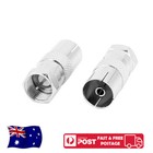 F-Type Male to PAL Female Socket TV Antenna Cable Connector Adaptor