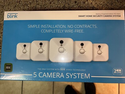 Blink Indoor Home Security 5 Camera System HD Video Motion Detection.