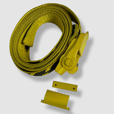 $296 OFF-WHITE 2.0 Women's Yellow Carryover Industrial Logo Buckle Belt One Size