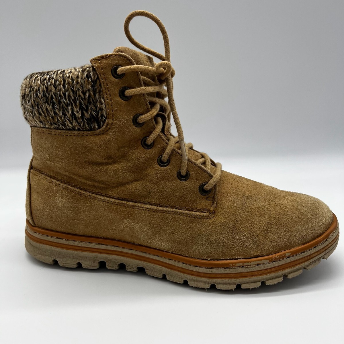 Cliffs by White Mountain Men\'s Brown Faux Suede Boots Cliffs by White Mountain Lace-Up Ankle Boots - Hearten - QVC.com main image 4