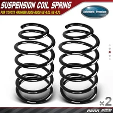 2x Rear Left & Right Coil Springs for Toyota 4Runner 2003-2009 V6 4.0L V8 4.7L