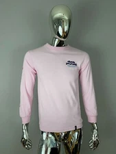 HUF Worldwide Men Pink Graphic Long Sleeve Shirt Size S